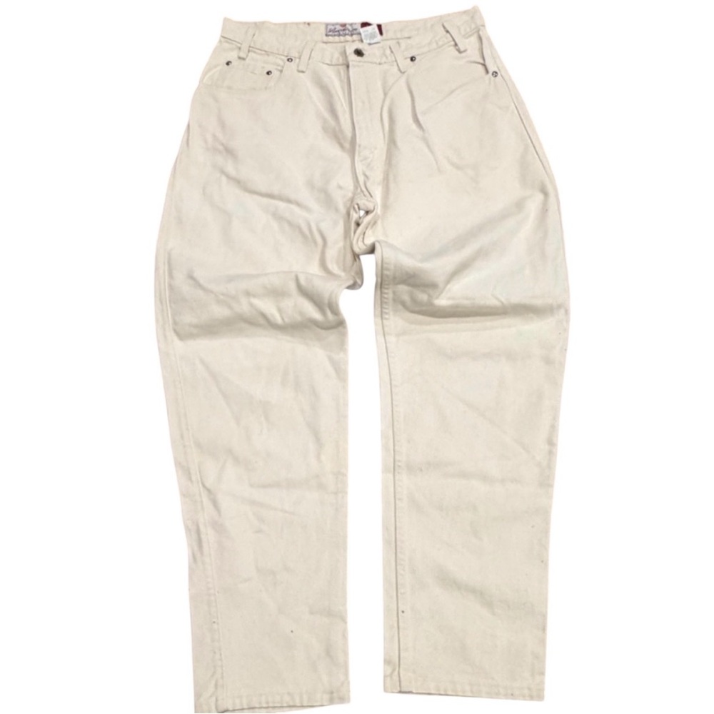 Levi’s 505 Men’s Straight Leg Jeans 36x30 Off-White Vintage Denim‎ USA